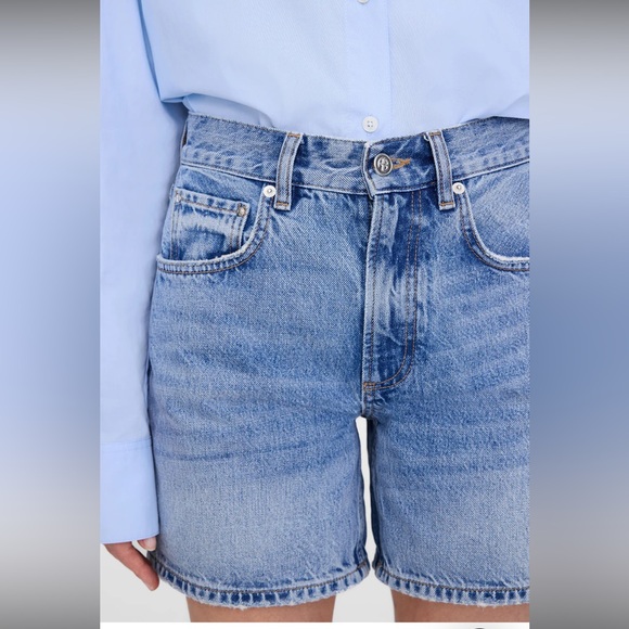 ANINE BING Heath Summer Blue Denim Short 29 - Picture 5 of 13